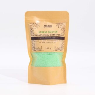 Aromatherapy Bath Potion in Kraft Bag 350g - Stress Buster