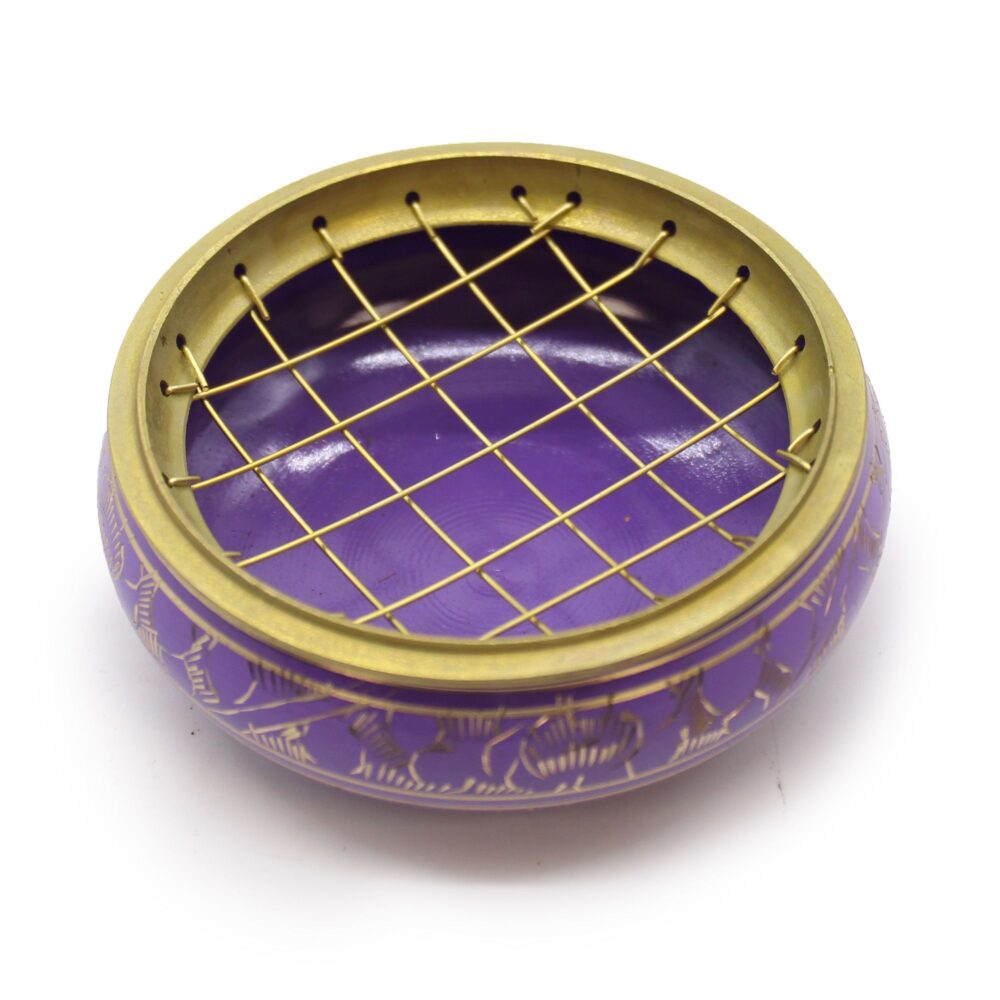 Chakra Charcoal Incense Jar - Crown