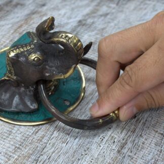 Brass Door Knocker - Stags Head