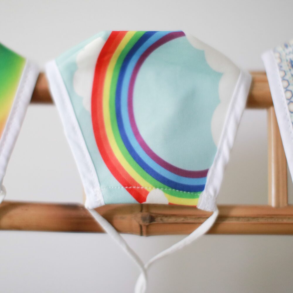 Reusable Fashion Face Mask - Rainbow (Adult)