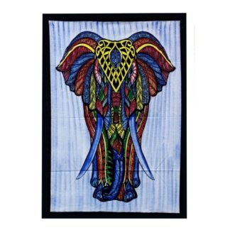 Handbrushed Cotton Wall Art - Elephant