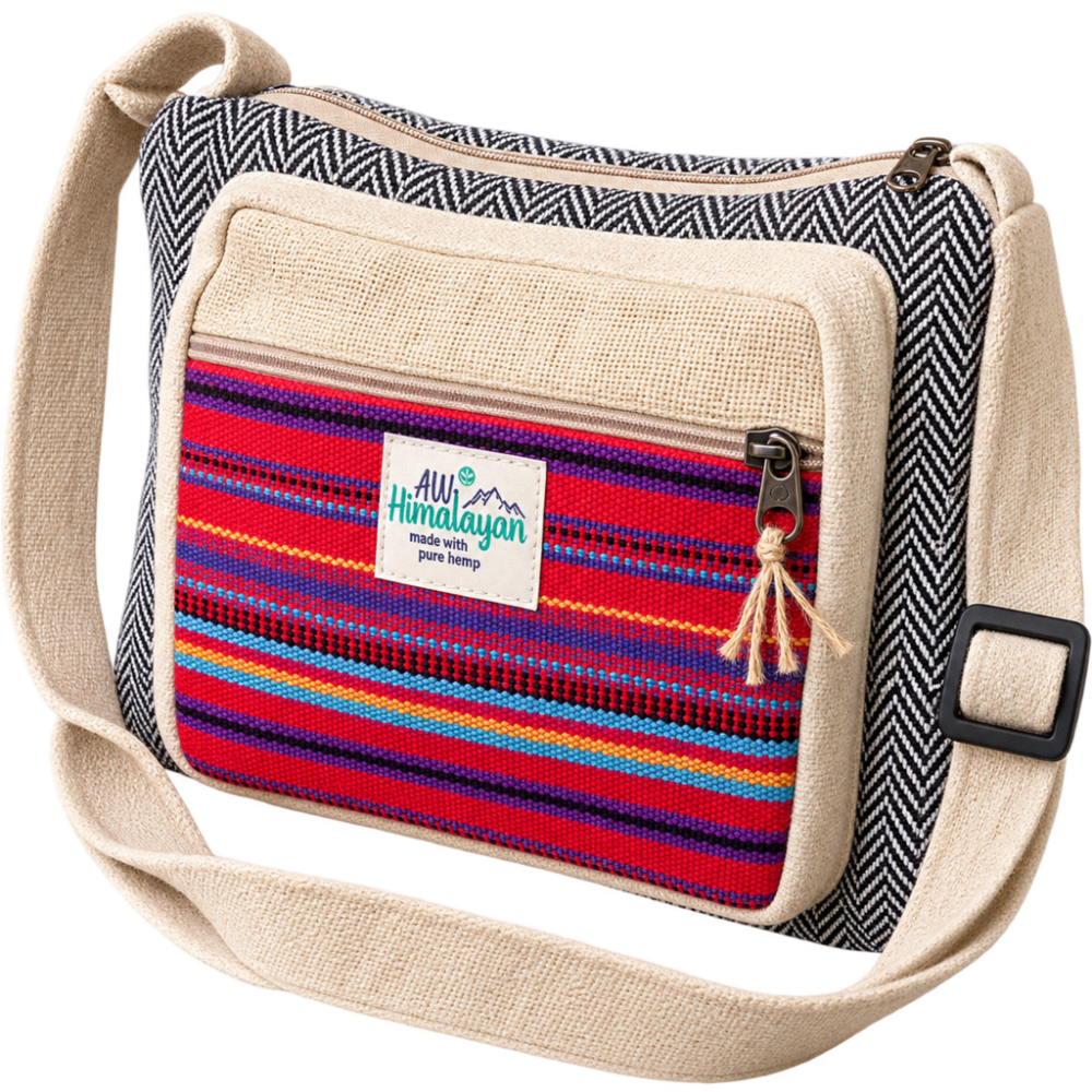 Messenger Bag - Hemp & Cotton