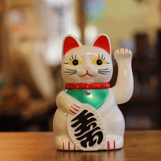 White Money Cat - 15cm