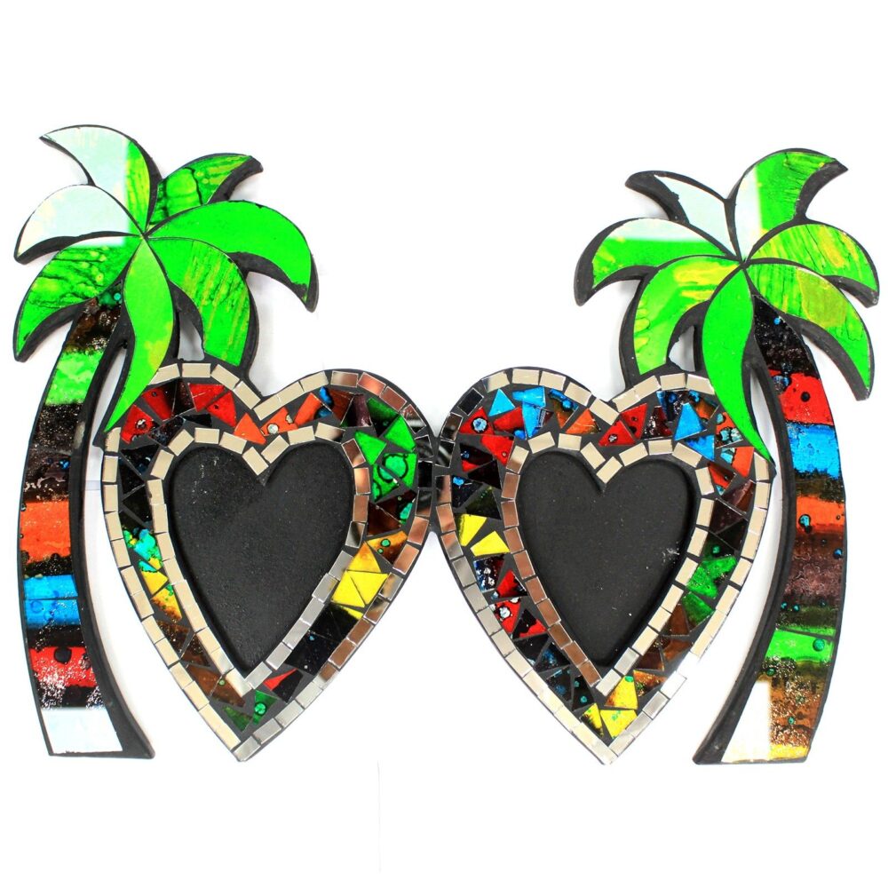 Large Mosaic Coconut Picture Frame - Double