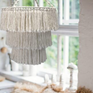 Macrame Soft Chandelier - Natural