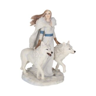 Anne Stokes Winter Guardians Wolf Companion Figurine 23cm