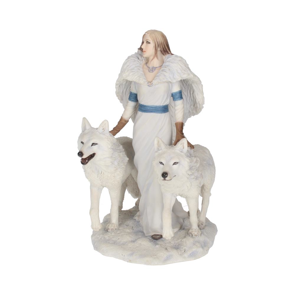Anne Stokes Winter Guardians Wolf Companion Figurine 23cm