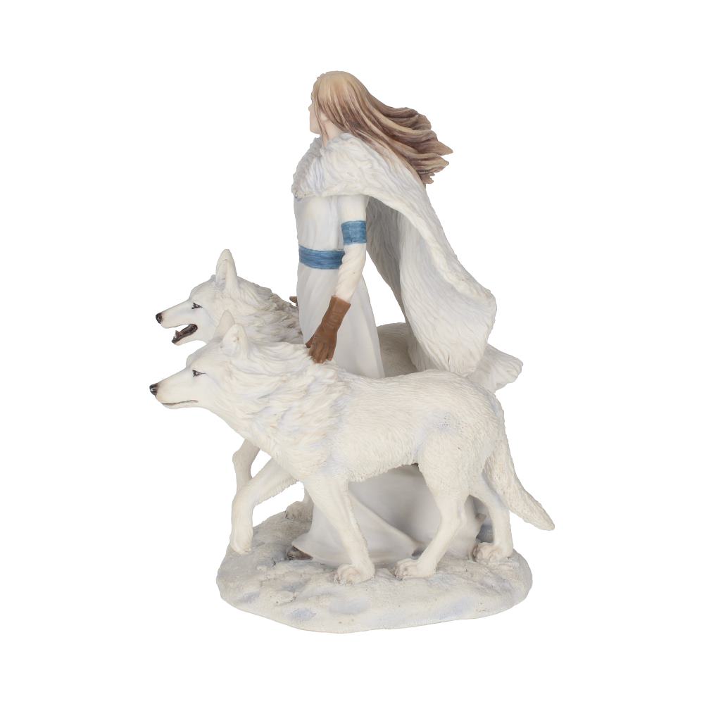 Anne Stokes Winter Guardians Wolf Companion Figurine 23cm