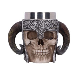Viking Skull Helmet Tankard Historical Mug 19cm