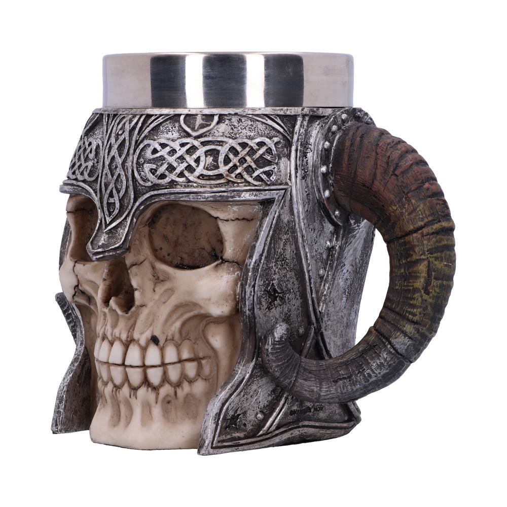 Viking Skull Helmet Tankard Historical Mug 19cm
