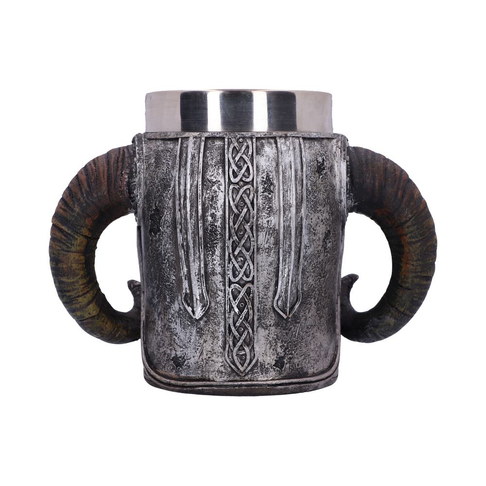 Viking Skull Helmet Tankard Historical Mug 19cm