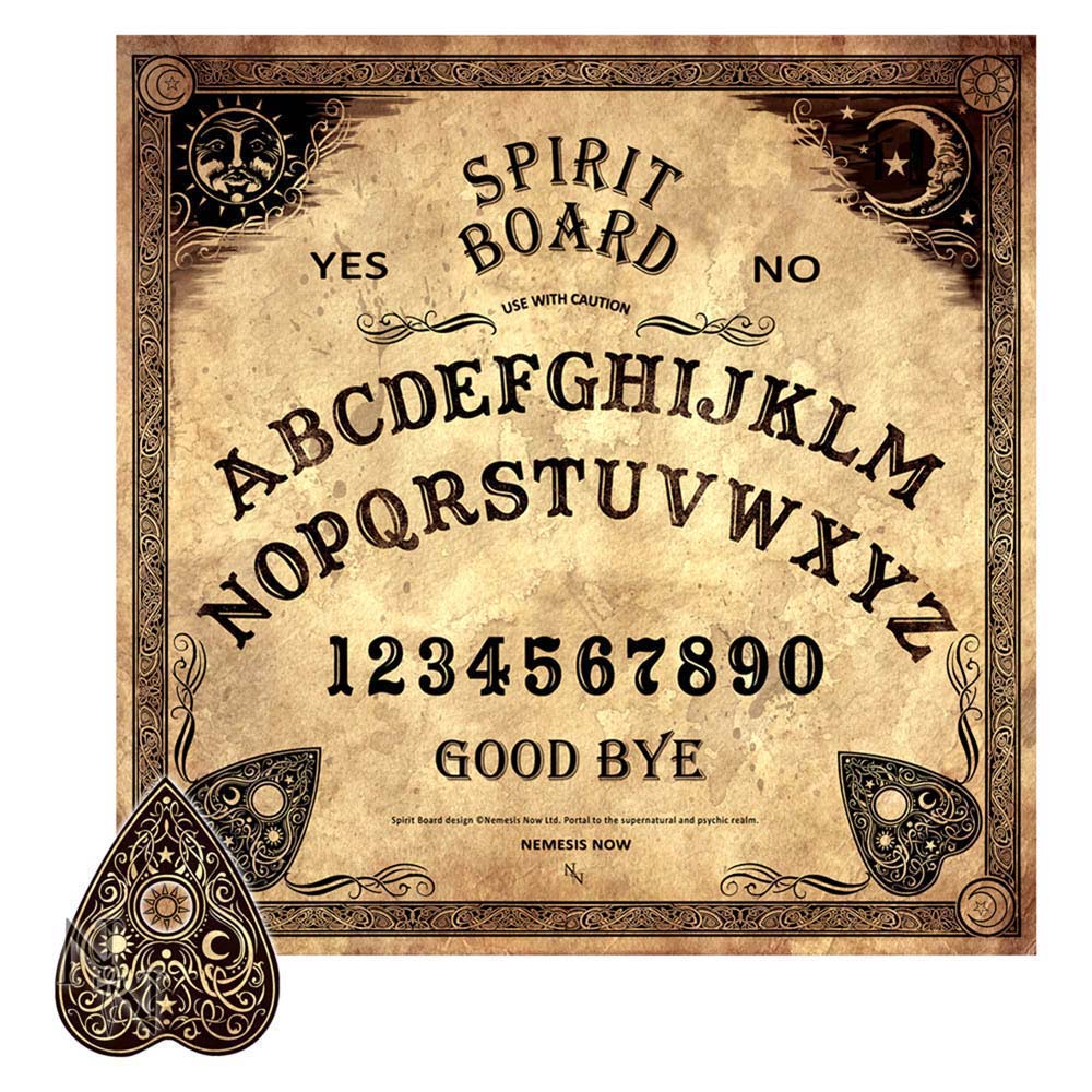 Antiqued Beige Spirit Talking Board with Planchette 38.5cm