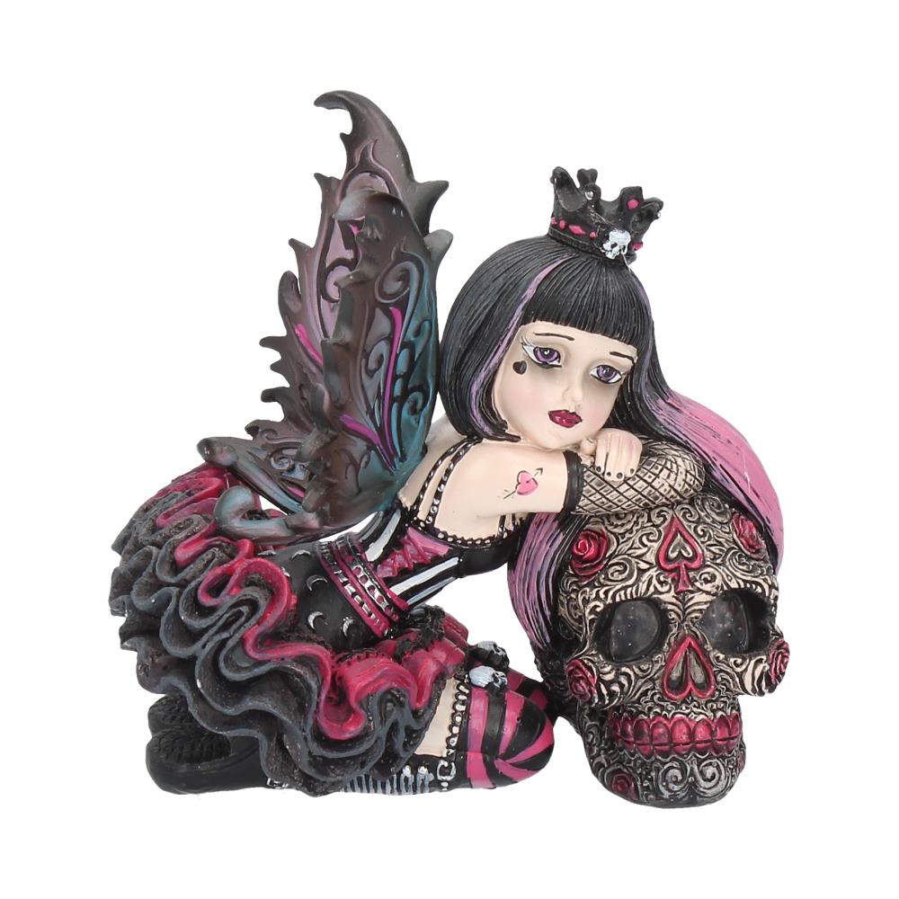 Little Shadows Lolita Figurine Gothic Fairy and Sugar Skull Ornament 12cm