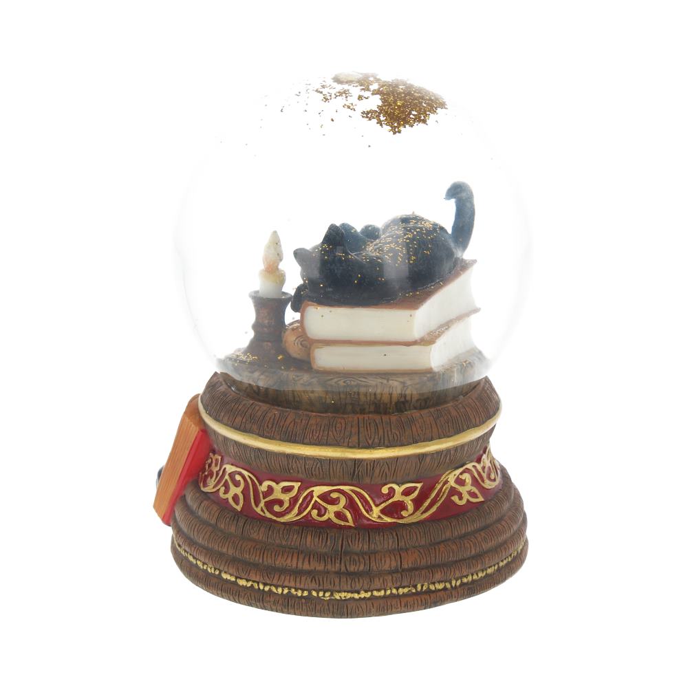 Lisa Parker Witching Hour Cat Snowglobe 11cm
