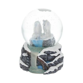 Lisa Parker Warriors of Winter Wolf Snowglobe 14.5cm