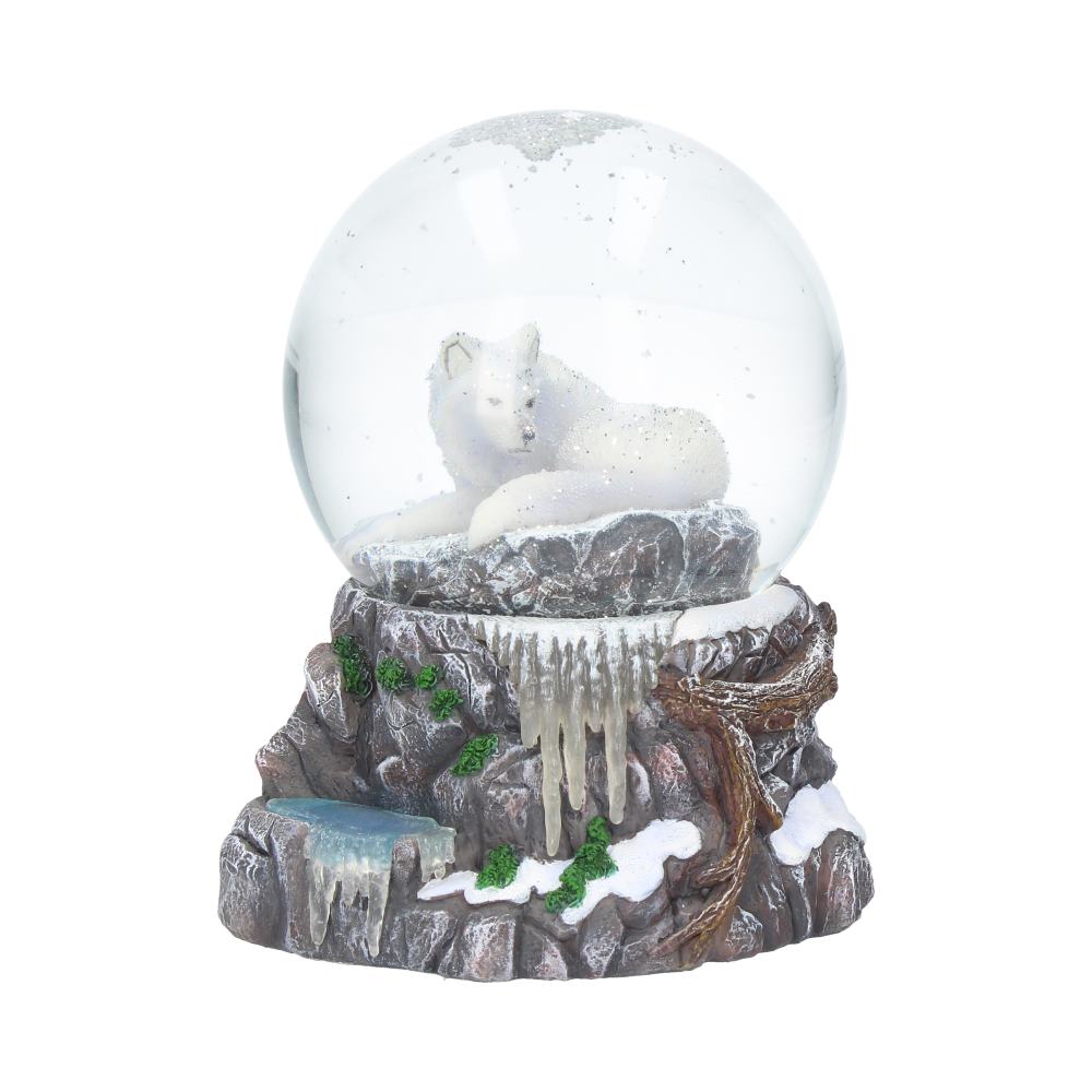 Lisa Parker Guardian of the North Wolf Snowglobe 14.5cm