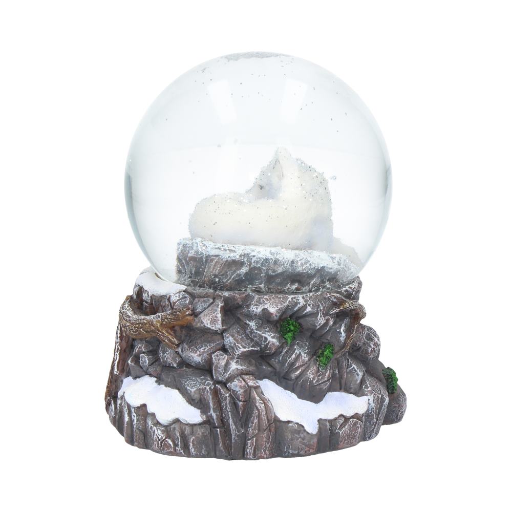 Lisa Parker Guardian of the North Wolf Snowglobe 14.5cm