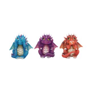 Nemesis Now Three Wise Dragonlings Figurines Dragon Ornaments 8.5cm