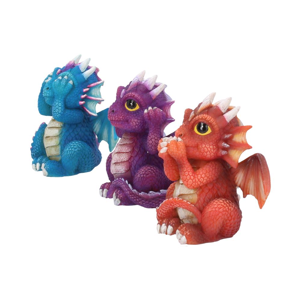 Nemesis Now Three Wise Dragonlings Figurines Dragon Ornaments 8.5cm