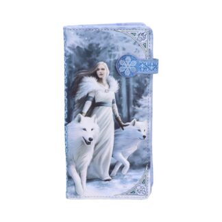 Anne Stokes Winter Guardians Wolf Embossed Purse 18.5cm