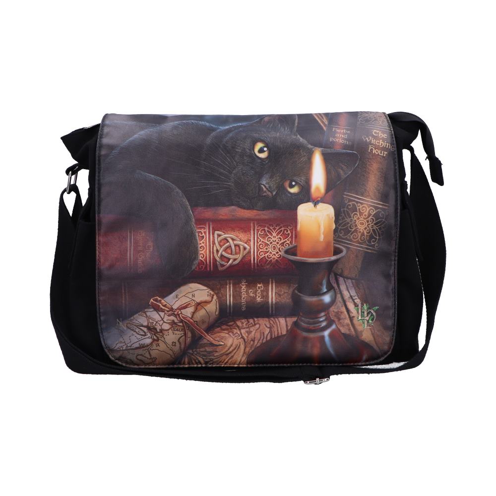 Witching Hour Cat Messenger Bag by Lisa Parker 40cm