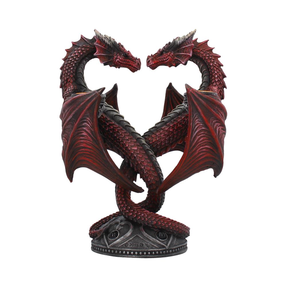 Dragon Heart Anne Stokes Valentines Edition romantic gothic candle holder 23cm