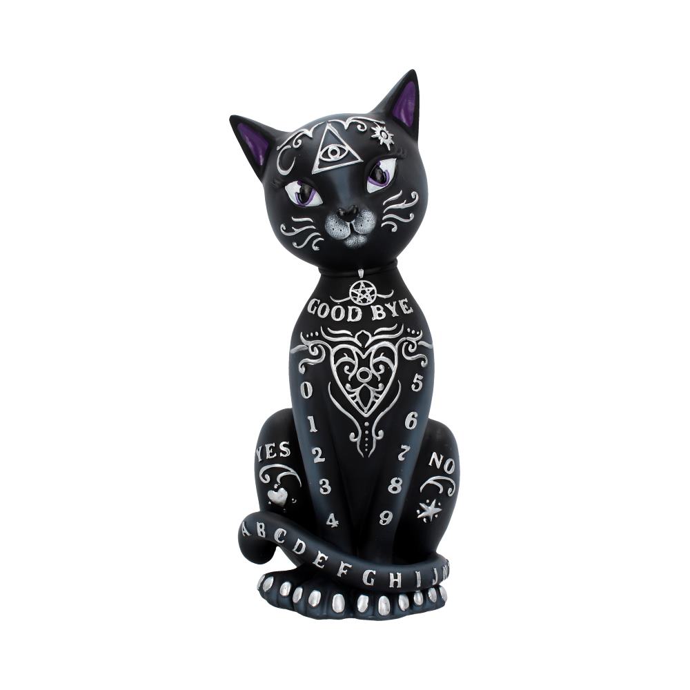 Mystic Kitty Figurine Spirit Board Black Cat Ornament 26cm