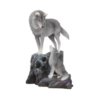 Guidance Ornament Wolf and Pup Figurine by Lisa Parker 25cm
