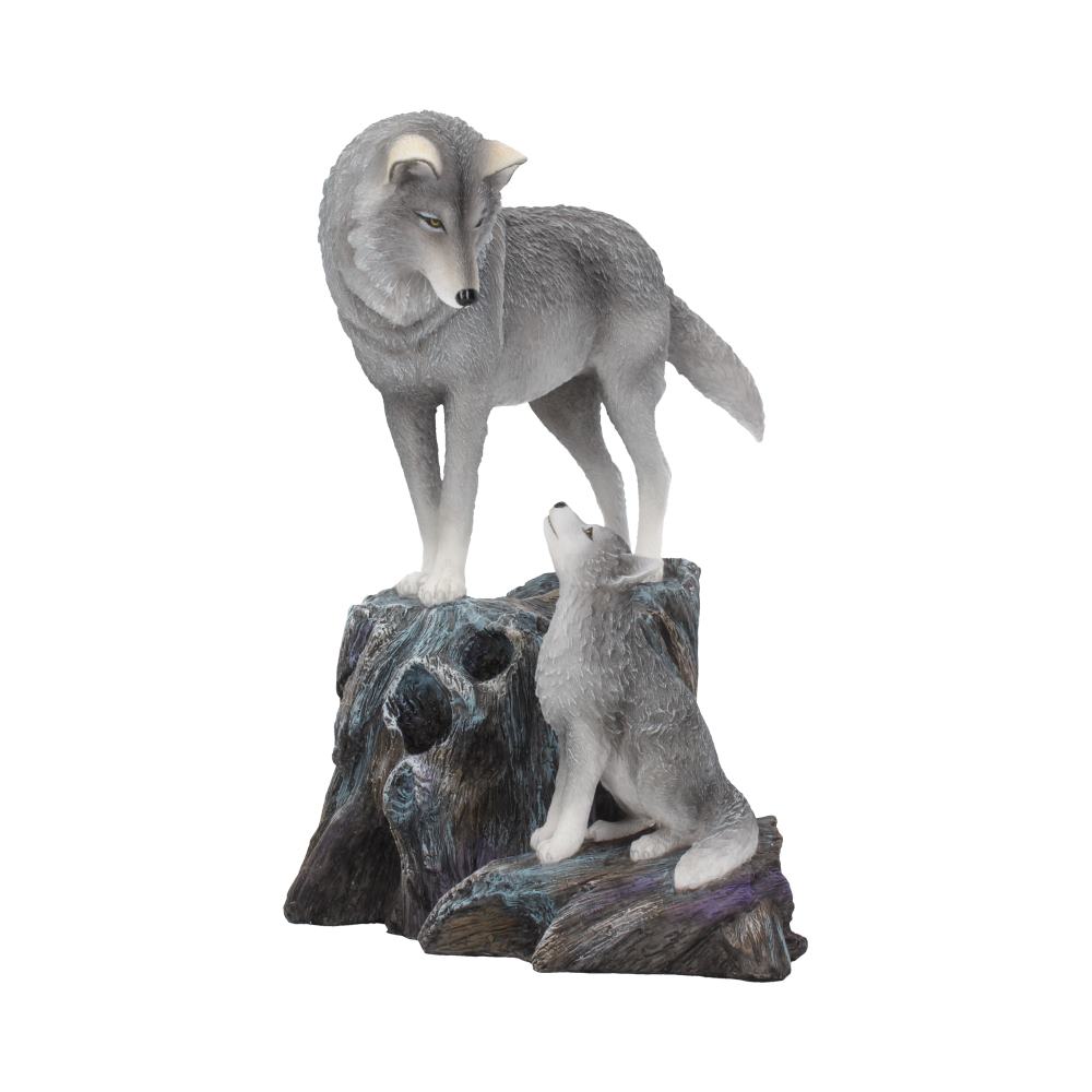 Guidance Ornament Wolf and Pup Figurine by Lisa Parker 25cm