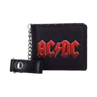 AC/DC Logo Leather Lightning Chained Wallet Purse 11cm