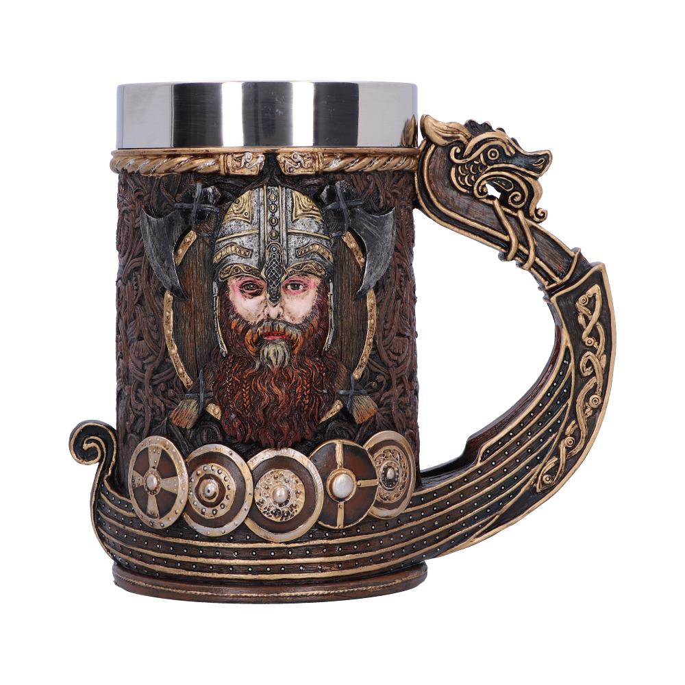 Drakkar Viking Dragon Boat Tankard 15cm
