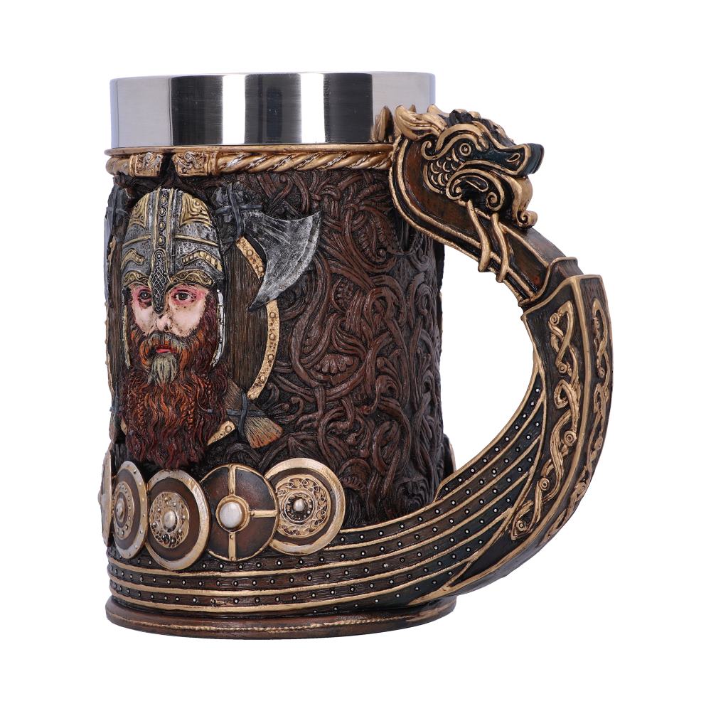 Drakkar Viking Dragon Boat Tankard 15cm