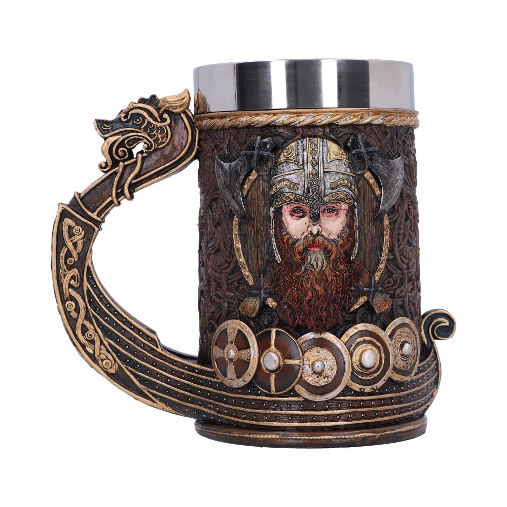 Drakkar Viking Dragon Boat Tankard 15cm
