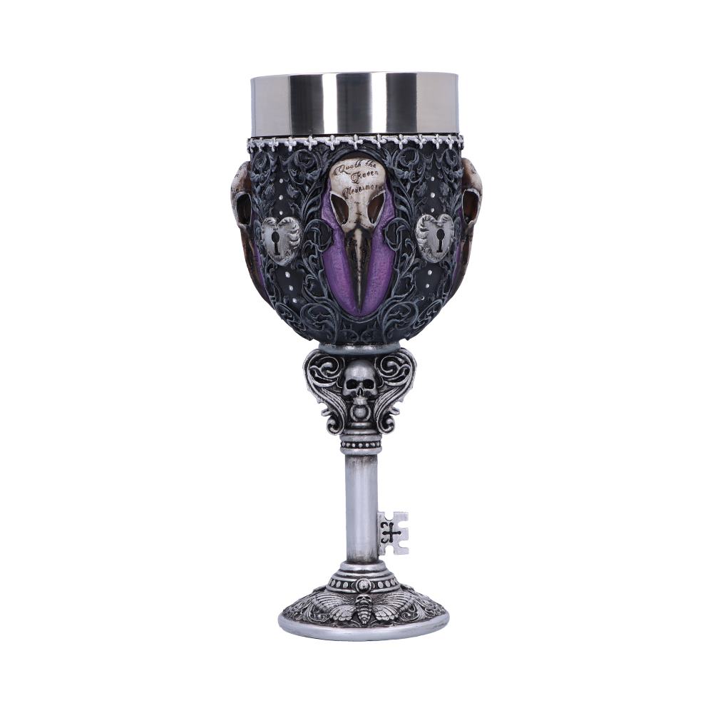 Edgar Allen Poe Nevermore Raven Goblet 18cm