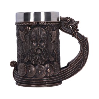Bronze Drakkar Dragon Boat Viking Tankard 15cm