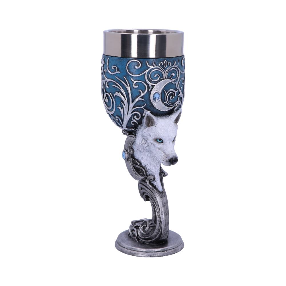 Wild at Heart Twin Wolf Heart Set of Two Goblets 18.5cm