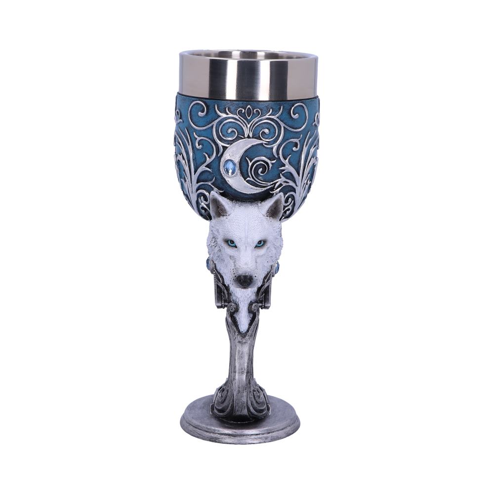 Wild at Heart Twin Wolf Heart Set of Two Goblets 18.5cm
