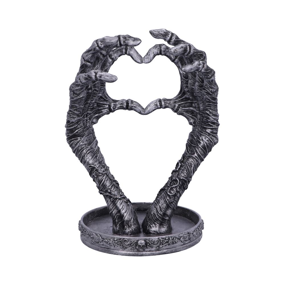 Gothic Mummified Love Heart Hands Jewellery Dish Holder 22cm