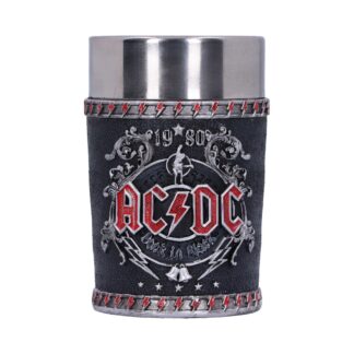Officially licensed ACDC Back in Black Shot Glass 8.5cm