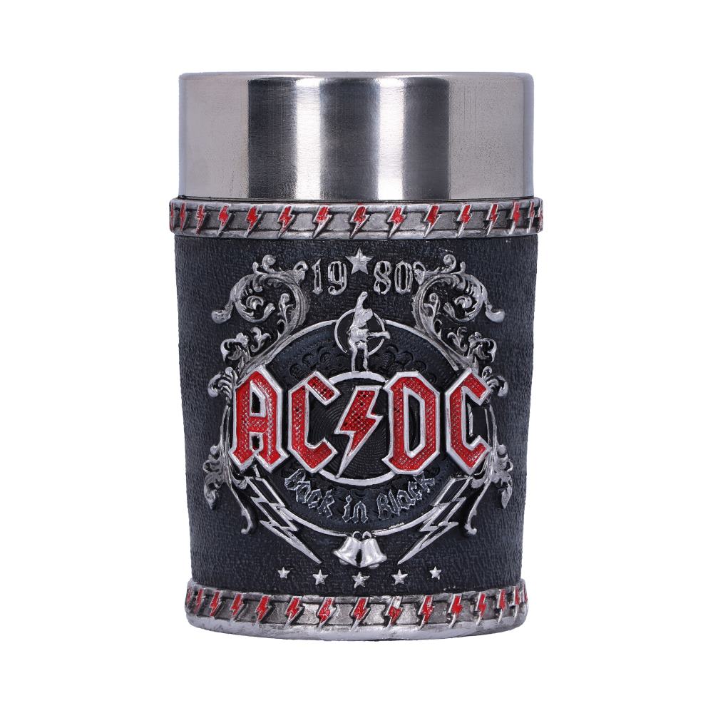 Officially licensed ACDC Back in Black Shot Glass 8.5cm