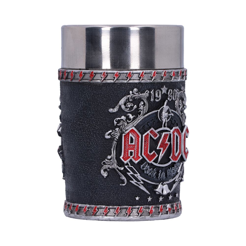Officially licensed ACDC Back in Black Shot Glass 8.5cm
