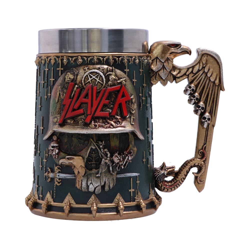 Officially Licensed Slayer Eagle Helmet Skull Logo Tankard 16.5cm