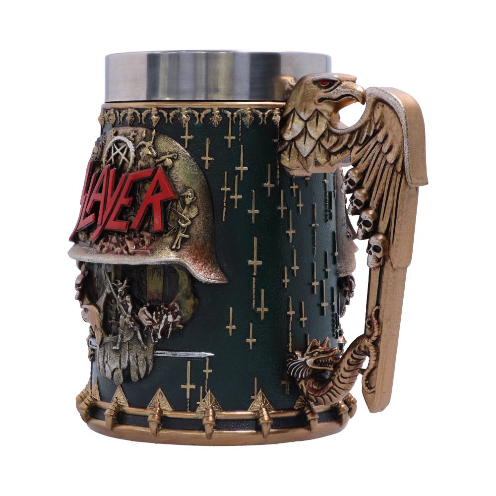Officially Licensed Slayer Eagle Helmet Skull Logo Tankard 16.5cm