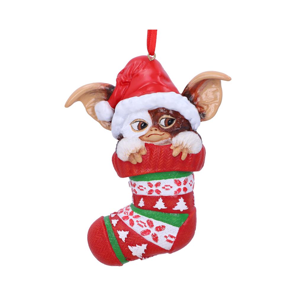Gremlins Gizmo in Stocking Hanging Festive Decorative Ornament 12cm