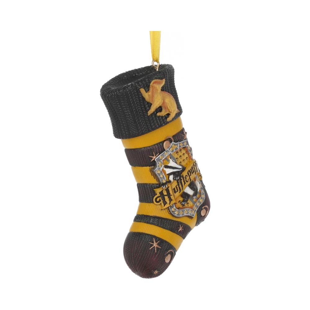 Officially Licensed Harry Potter Hufflepuff Stocking Hanging Festive Ornament