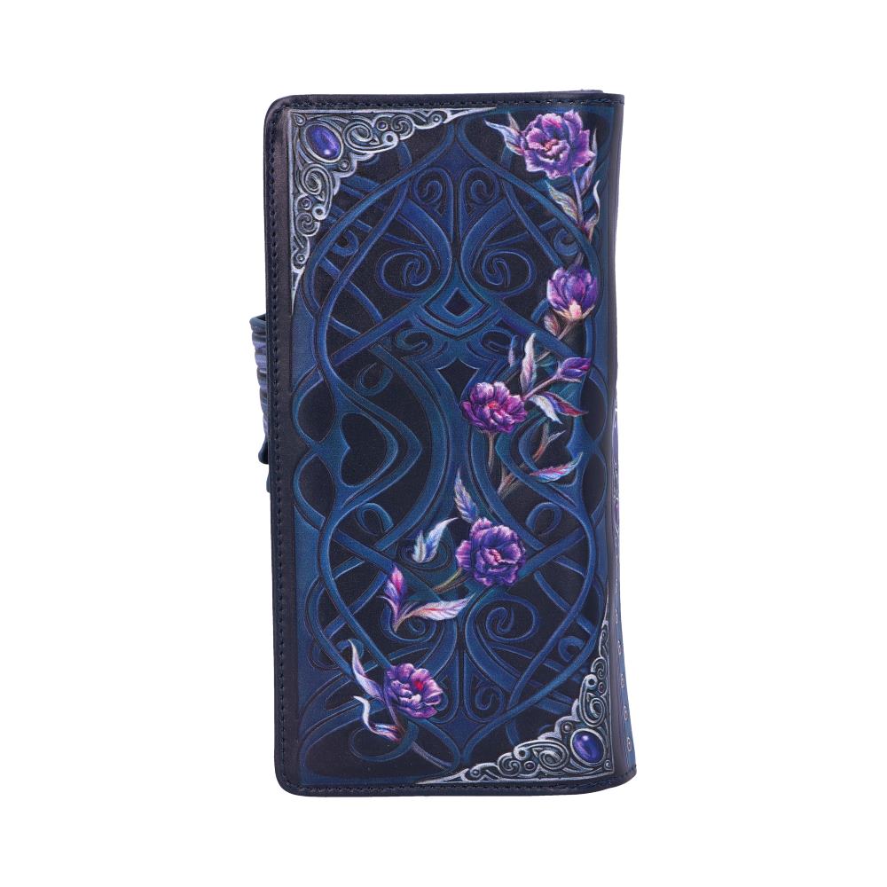 Ravens Flight Black Wing Floral Embossed Purse Wallet 18.5cm