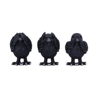 Three Wise Ravens Figurines 8.7cm