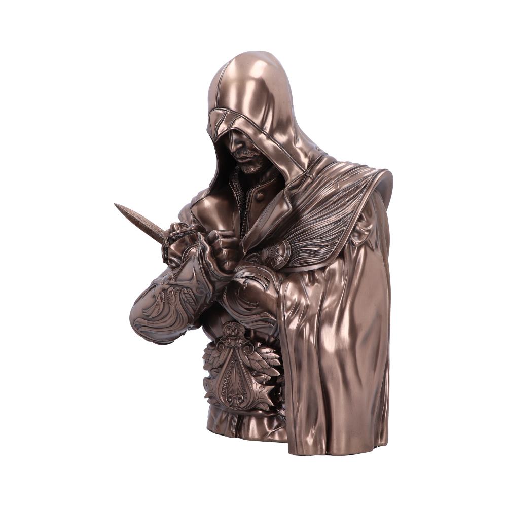 Officially Licensed Assassin's Creed Ezio Bust Box Bronze 30cm