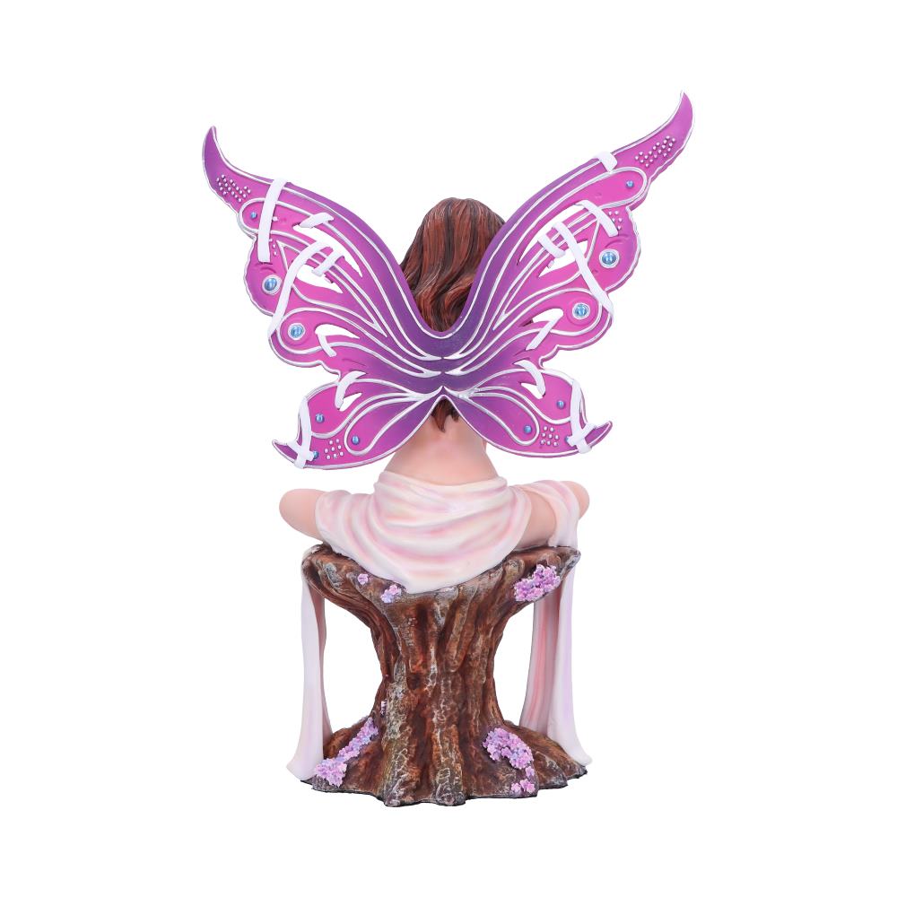 Jewelled Fairy Amethyst in pink figurine (Large) 28.5cm