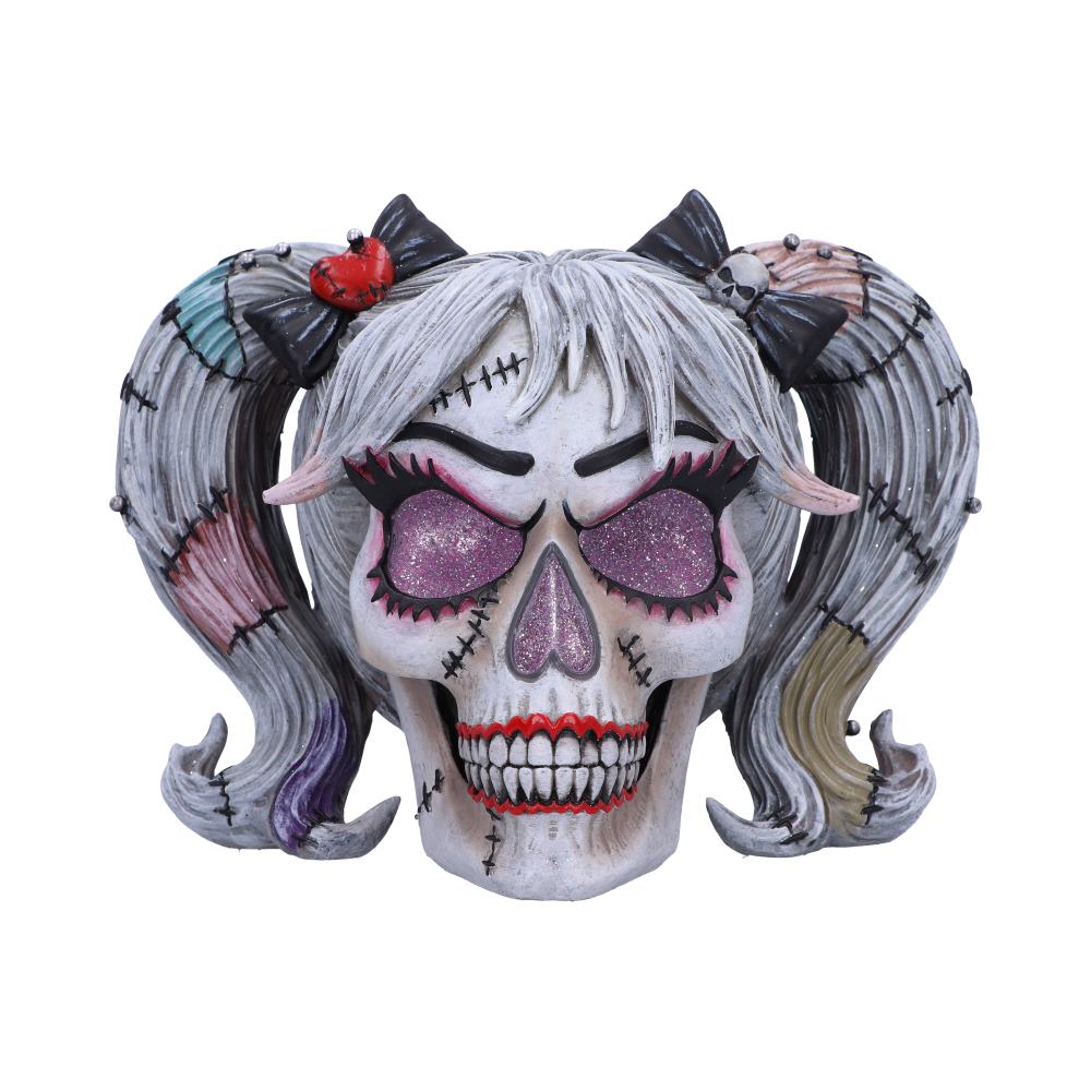 Drop Dead Gorgeous - Pins and Needles Franken-doll Skull 20.5cm
